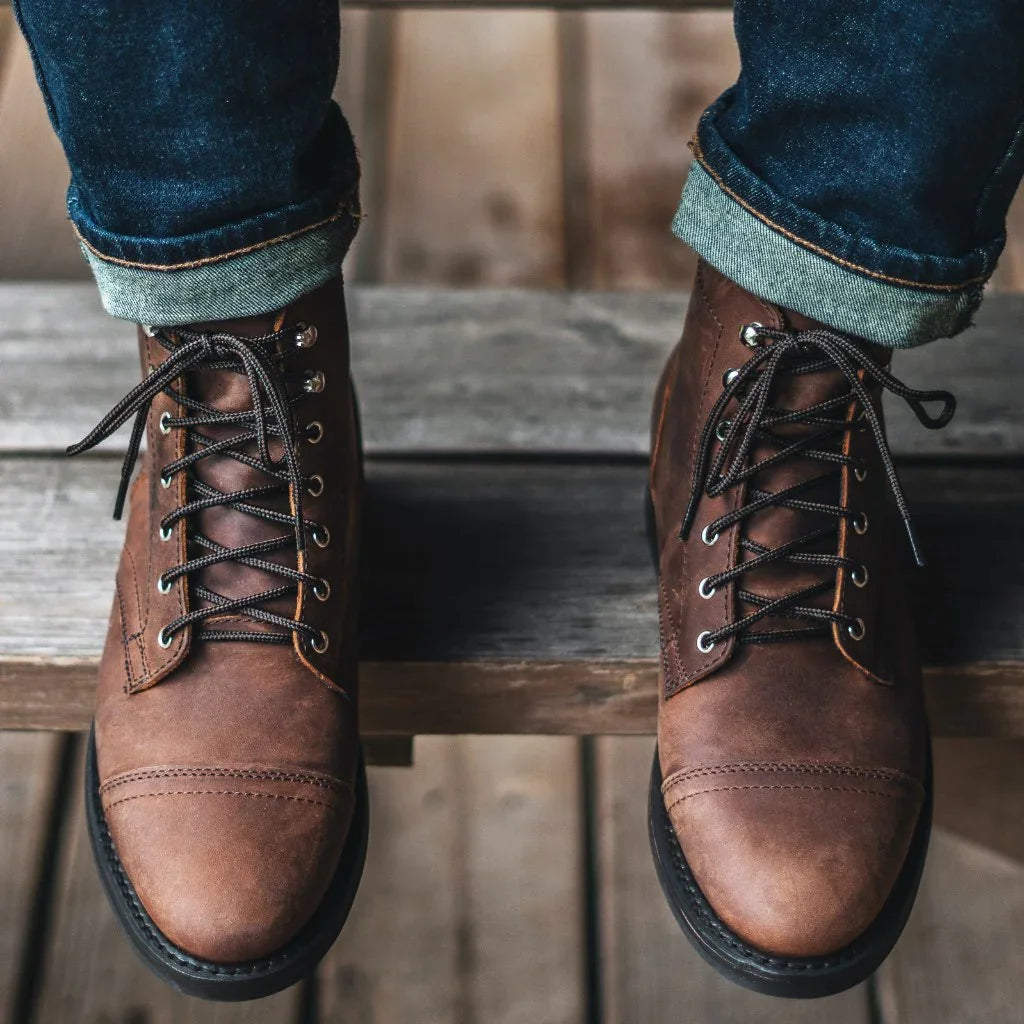 Montenaro Men’s Leather Boots – Premium Craftsmanship & Timeless Design