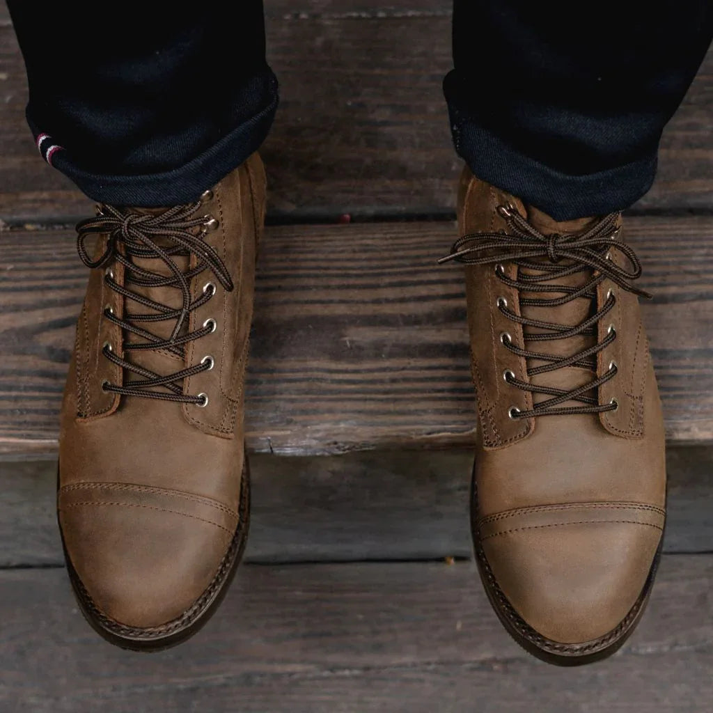 Montenaro Men’s Leather Boots – Timeless Craftsmanship & Premium Comfort.