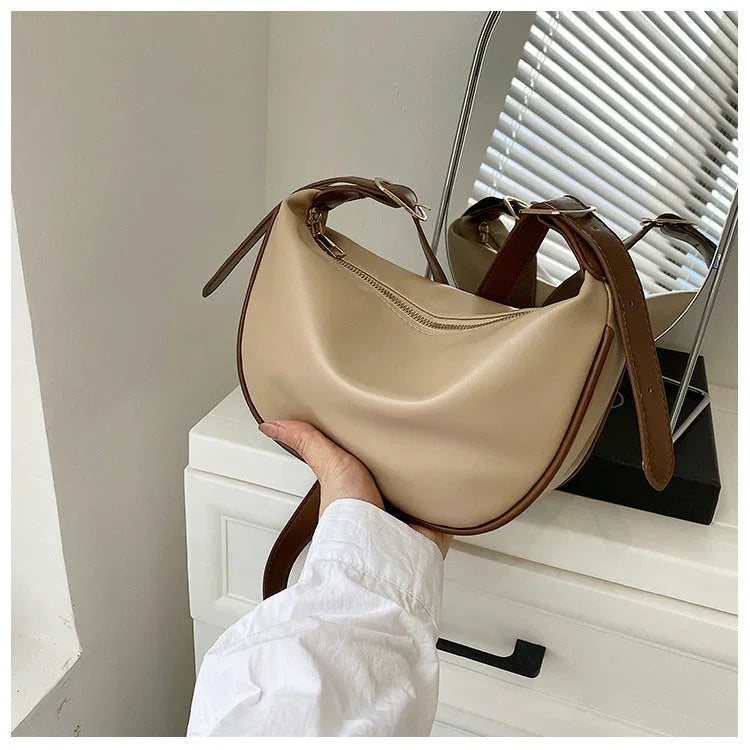 Montenaro Women’s Leather Crossbody Bag – Timeless Elegance & Everyday Comfort