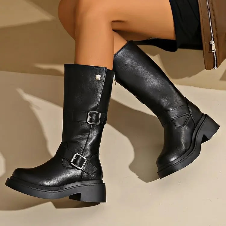 Montenaro Women’s Genuine Leather Boots – Timeless Elegance & Premium Comfort