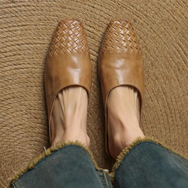 Montenaro Women’s Genuine Leather Flats – Elegant Design & Everyday Comfort