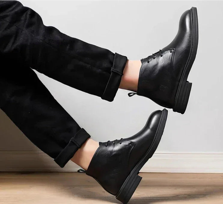 Motenaro Men’s Genuine Leather Boots – Classic Style & Premium Craftsmanship