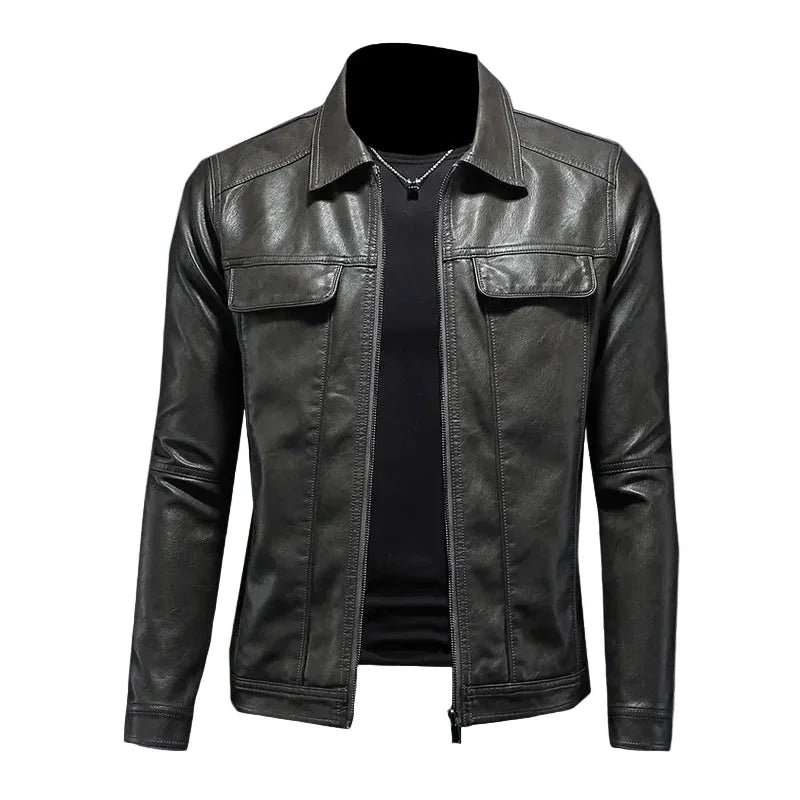 Montenaro Men’s Genuine Leather Jacket – Timeless Style & Premium Craftsmanship