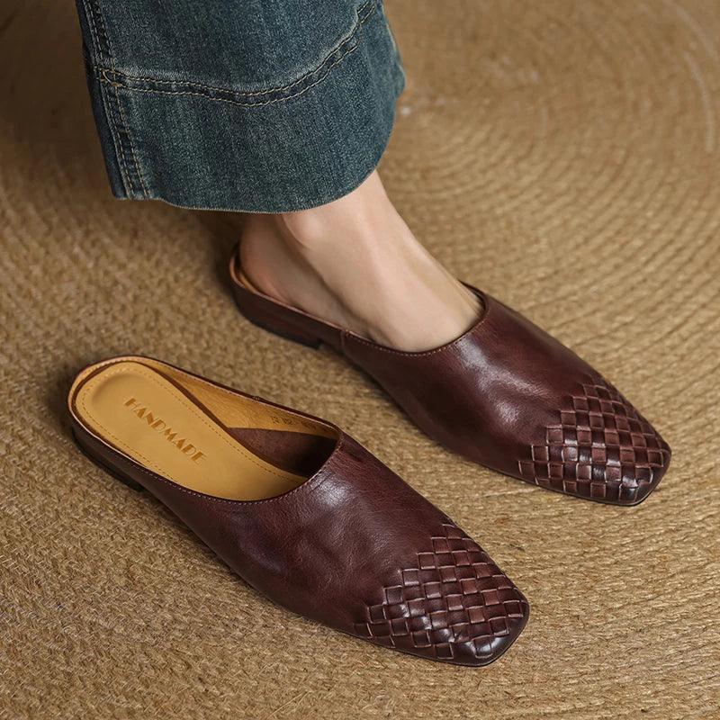 Montenaro Women’s Genuine Leather Flats – Elegant Design & Everyday Comfort