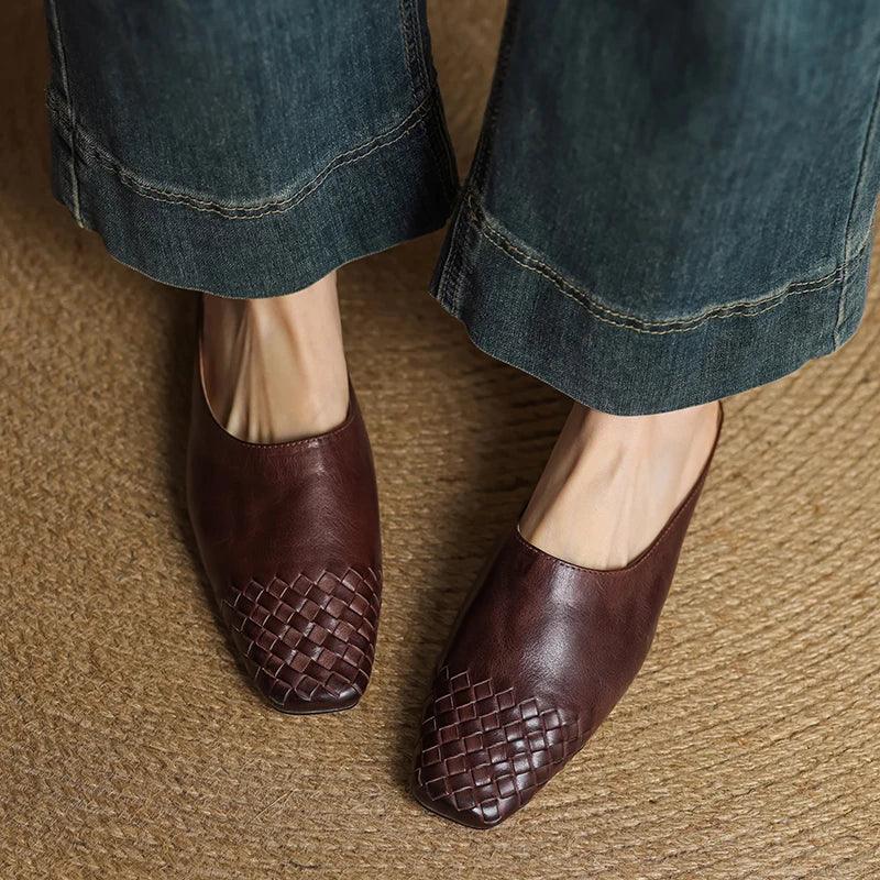 Montenaro Women’s Genuine Leather Flats – Elegant Design & Everyday Comfort