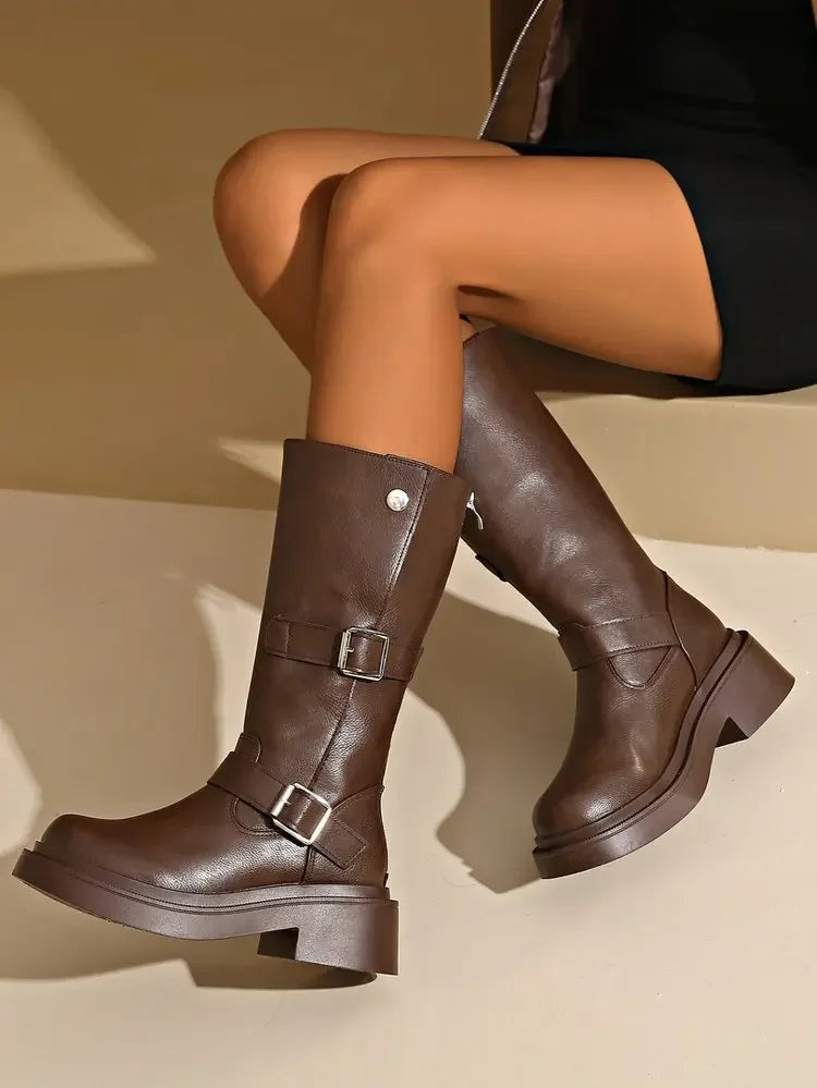 Montenaro Women’s Genuine Leather Boots – Timeless Elegance & Premium Comfort