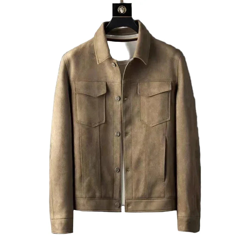 Montenaro Men’s Suede Jacket – Timeless Style & Premium Craftsmanship