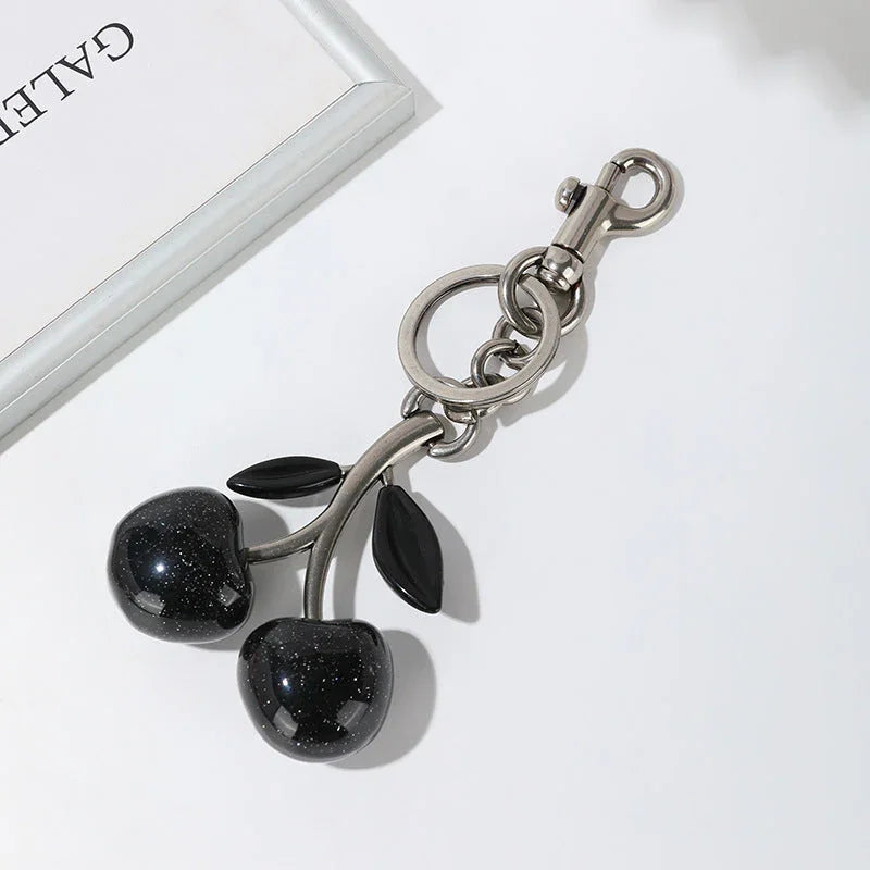 Cherry Bag Pendant Keychain – Exquisite Metal Car & Bag Charm