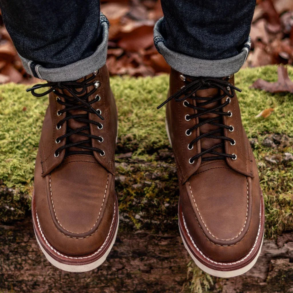 Botas de piel marrón claro para hombre Montenaro – Estilo clásico y artesanía de primera calidad