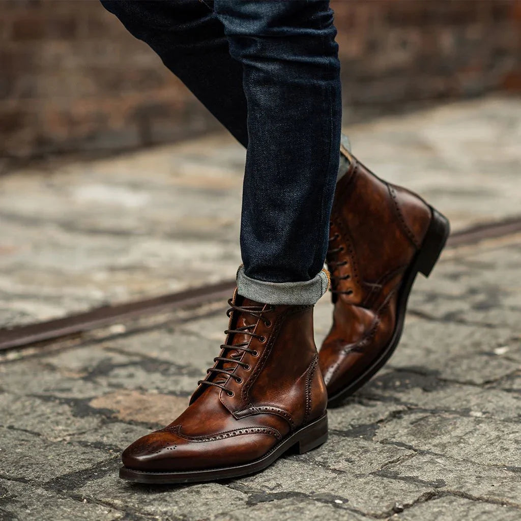 Montenaro Genuine Leather Boots for Men – Elegant, Durable & Comfortable