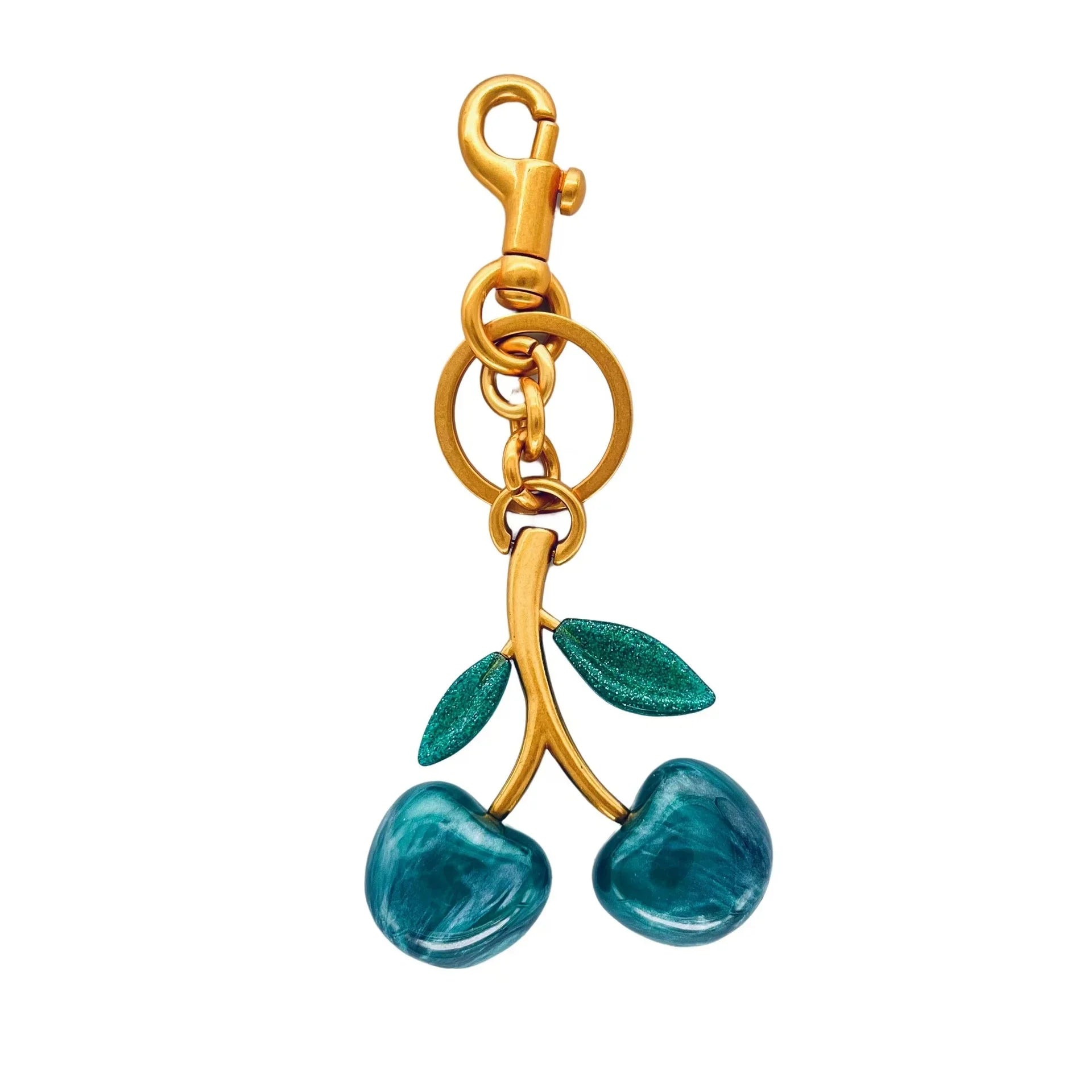 Cherry Bag Pendant Keychain – Exquisite Metal Car & Bag Charm