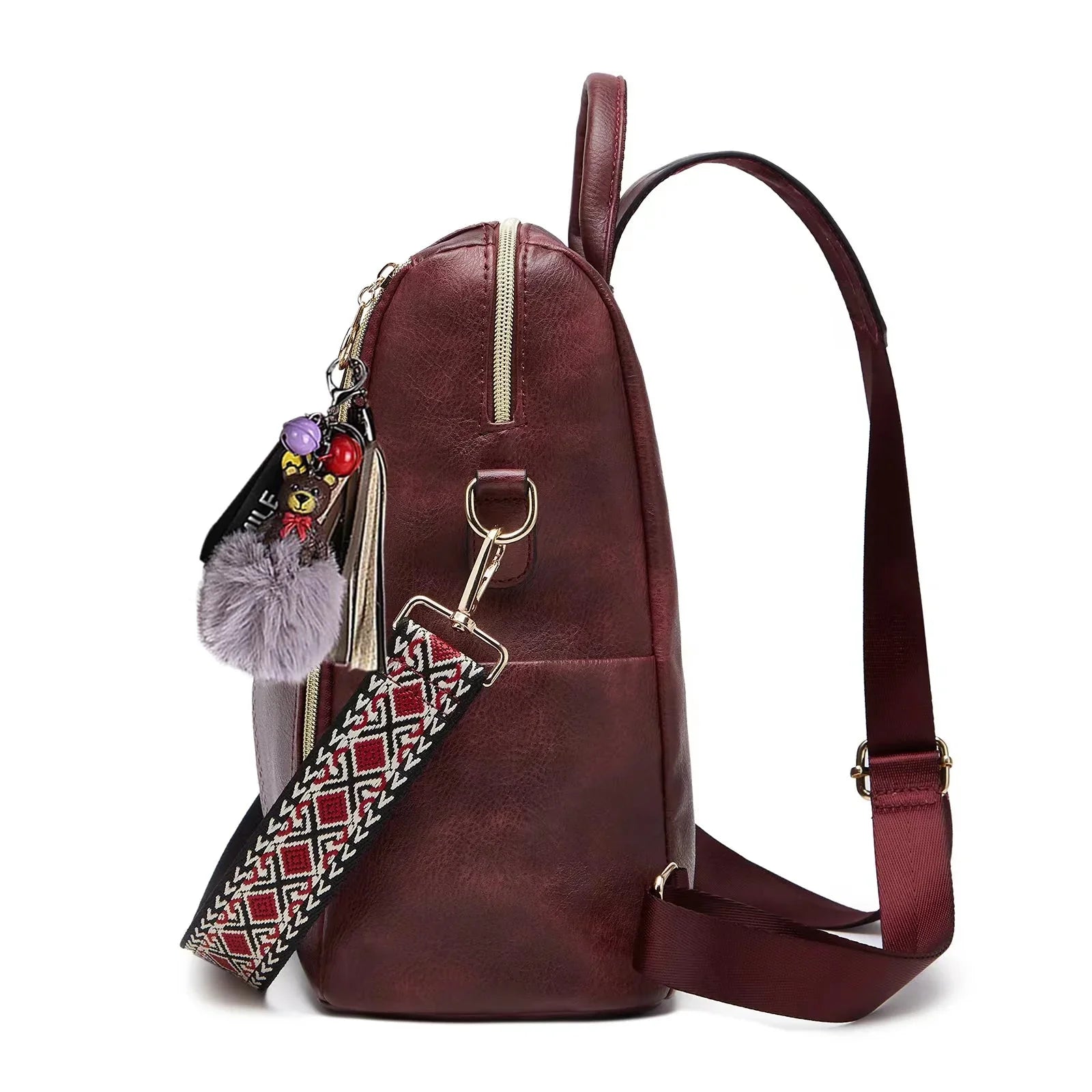 Montenaro Women’s Leather Convertible Backpack – Timeless Elegance & Everyday Functionality