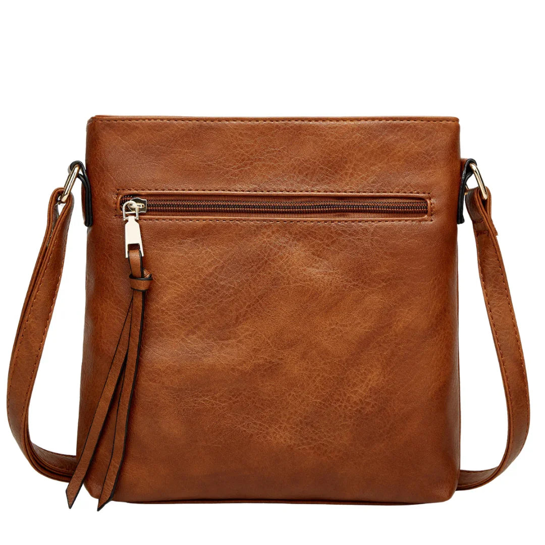 Montenaro Women’s Genuine Leather Crossbody Bag – Timeless Design & Everyday Elegance