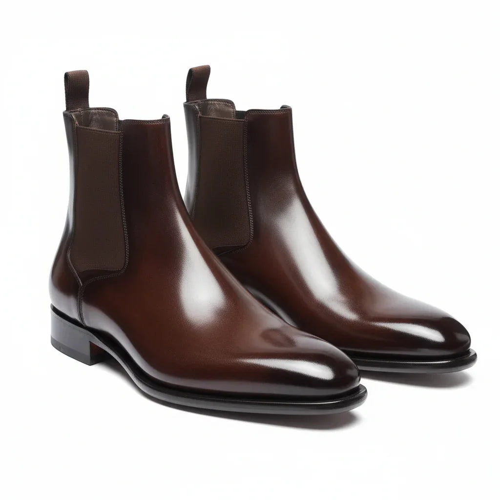 Botas de piel para hombre Motenaro: diseño duradero, atemporal y cómodo