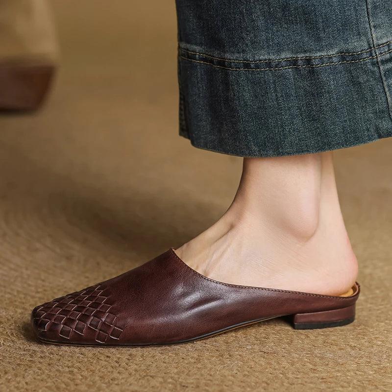 Montenaro Women’s Genuine Leather Flats – Elegant Design & Everyday Comfort