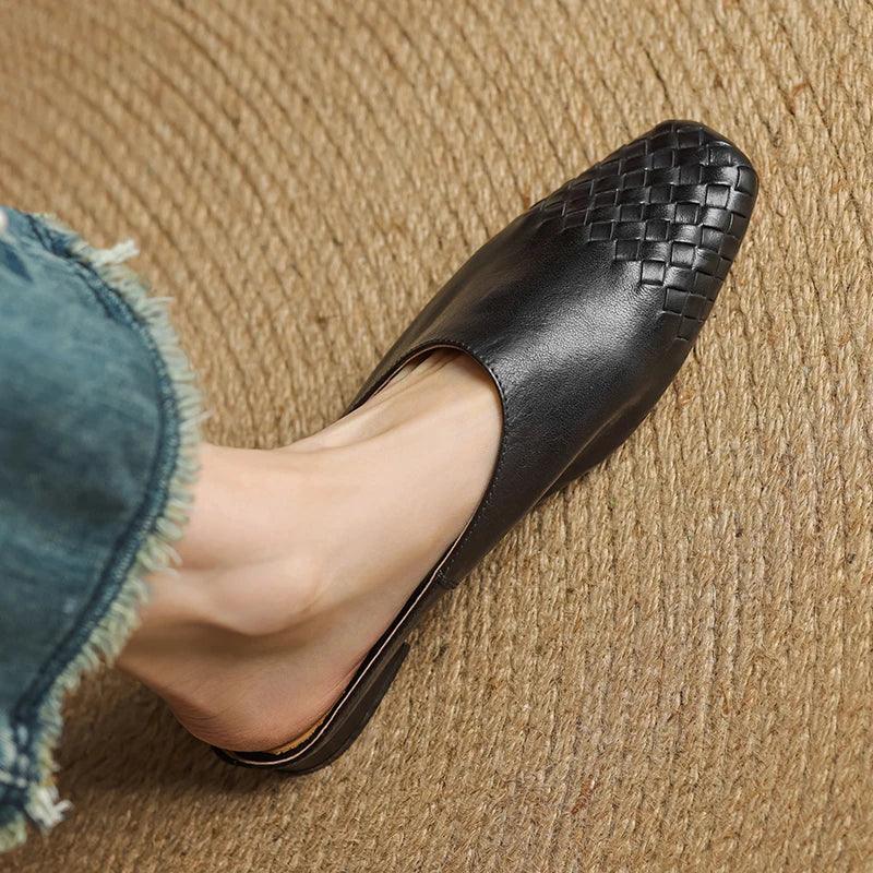 Montenaro Women’s Genuine Leather Flats – Elegant Design & Everyday Comfort
