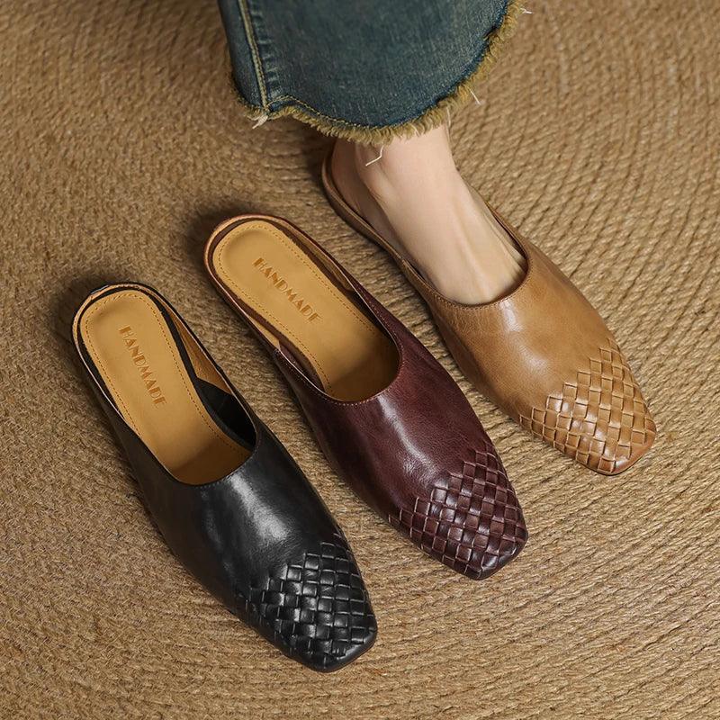 Montenaro Women’s Genuine Leather Flats – Elegant Design & Everyday Comfort