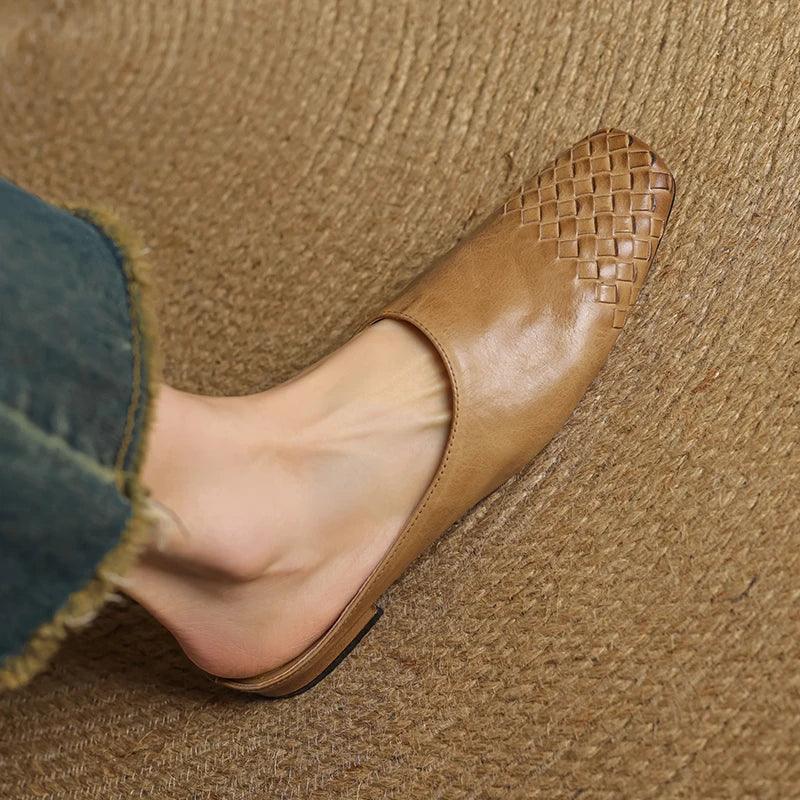 Montenaro Women’s Genuine Leather Flats – Elegant Design & Everyday Comfort