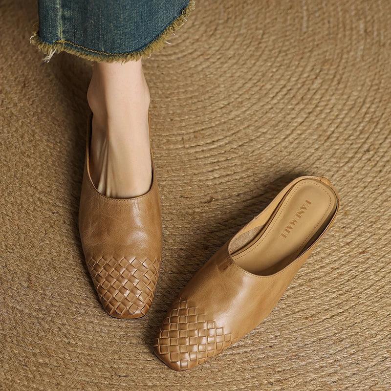 Montenaro Women’s Genuine Leather Flats – Elegant Design & Everyday Comfort