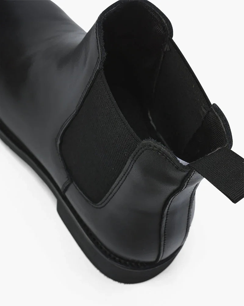 Botas Chelsea de ante para hombre Motenaro: Elegancia clásica en negro y comodidad para el día a día.