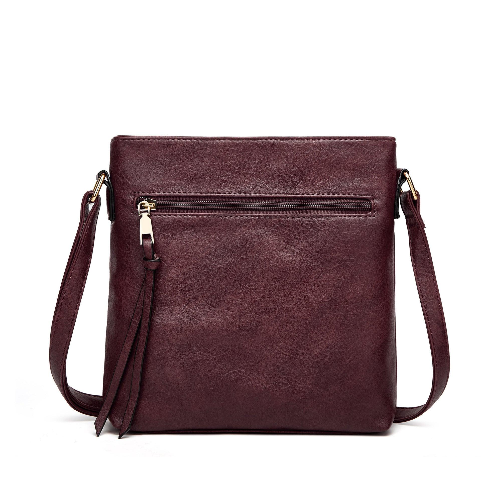 Montenaro Women’s Genuine Leather Crossbody Bag – Timeless Design & Everyday Elegance